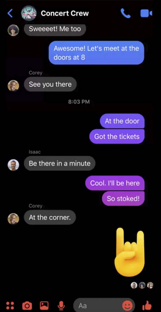 Hacking Facebook Messenger from a profile link AppMessenger features